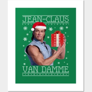 Jean Claus Van Damme Christmas Knit Posters and Art